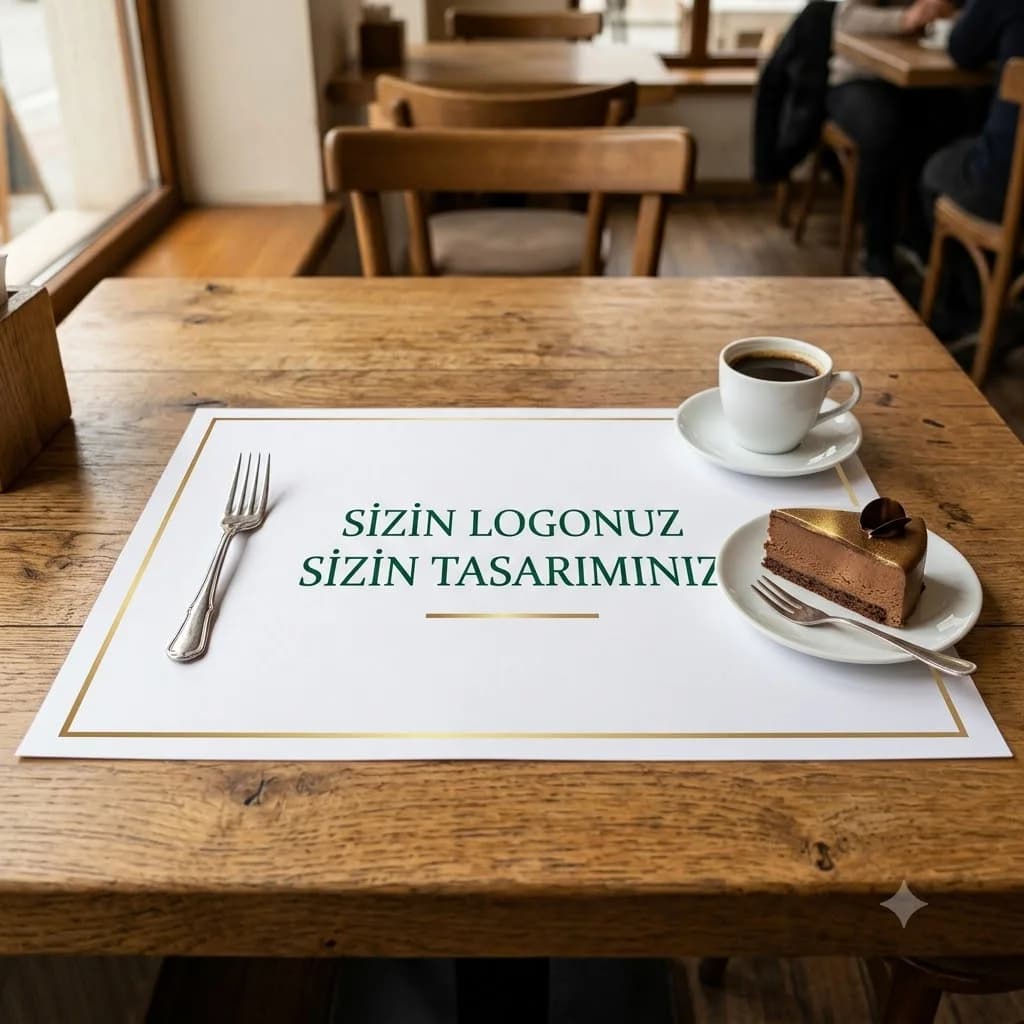 Custom printed paper placemat with your logo, 31x44 cm