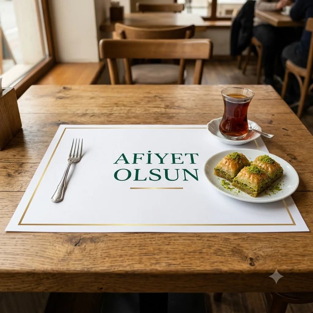 Printed paper placemat, 31x44 cm coated paper
